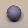 Kunststoff Perle matt grau
