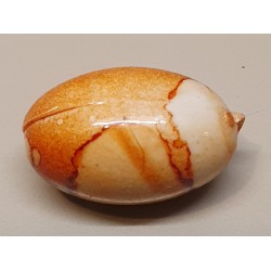 Kunststoff Perle oval orange