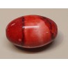 Kunststoff Perle oval rot