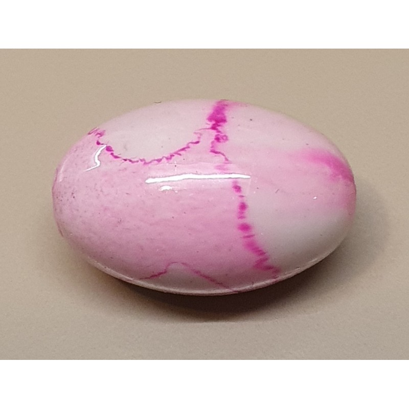 Kunststoff Perle oval rosa