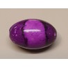 Kunststoff Perle oval magenta
