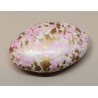 Kunststoff Perle rosa/gemustert