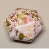 Kunststoff Perle rosa/gemustert