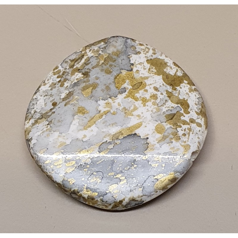 Kunststoff Perle grün/gemustert
