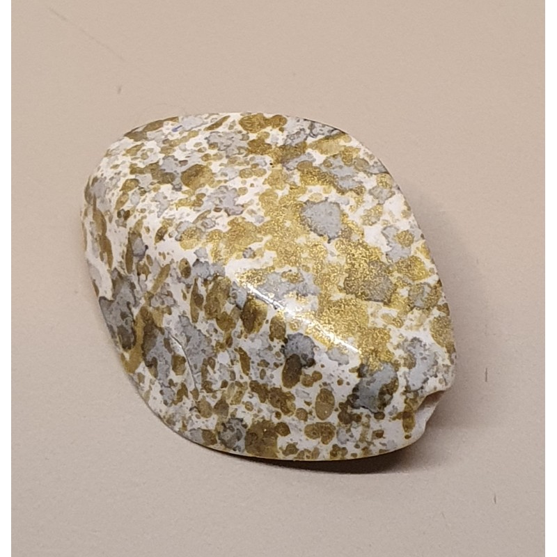 Kunststoff Perle grün/gemustert