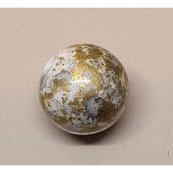 Kunststoff Perle grün/gemustert