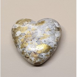 Kunststoff Perle grün/gemustert