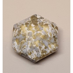 Kunststoff Perle grün/gemustert