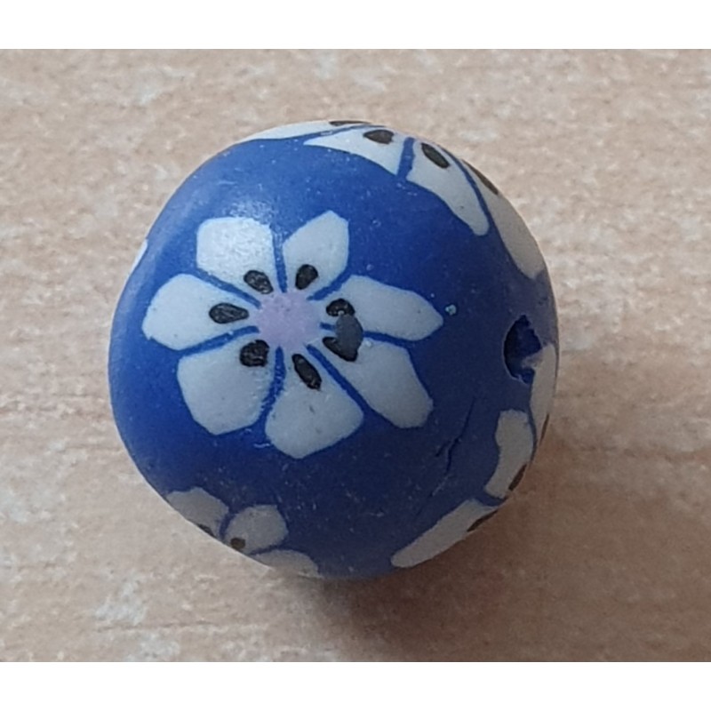 Kunststoff Perle blau
