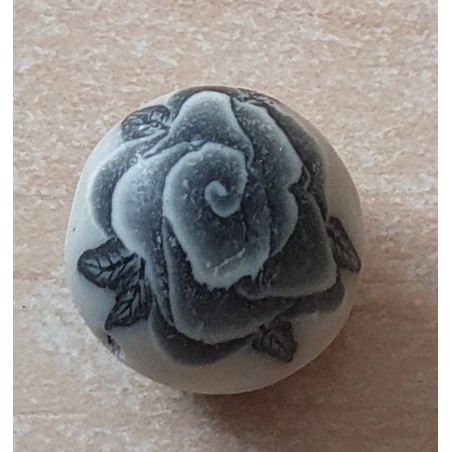 Kunststoff Perle grau