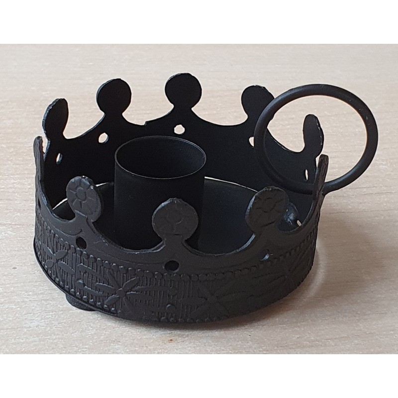 Metall Kerzenhalter schwarz