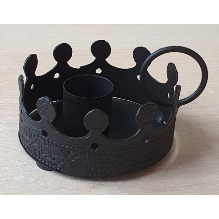 Metall Kerzenhalter schwarz
