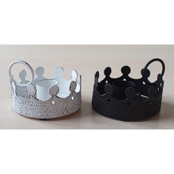 Metall Kerzenhalter weiss
