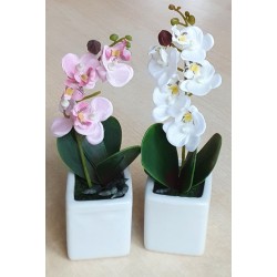 Künstliche Orchidee weiss