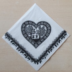 Serviette Scherenschnitt