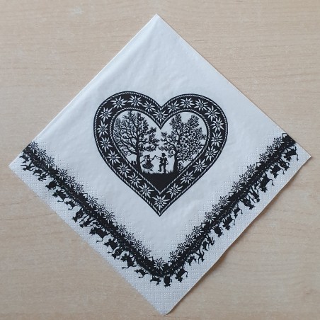 Serviette Scherenschnitt