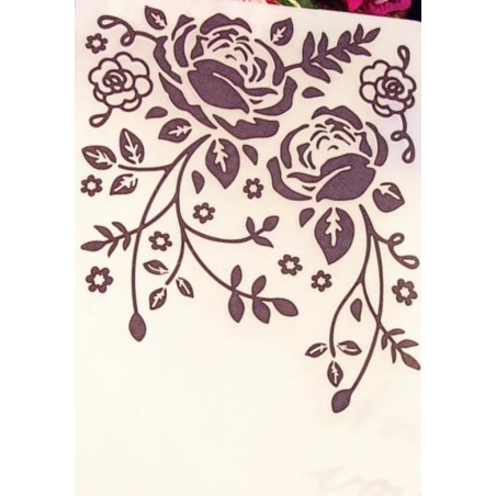 Präge Schablone Rosen