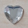 Kunststoff Herz silber