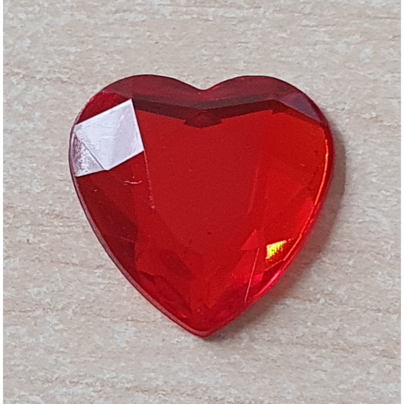 Kunststoff Herz rot