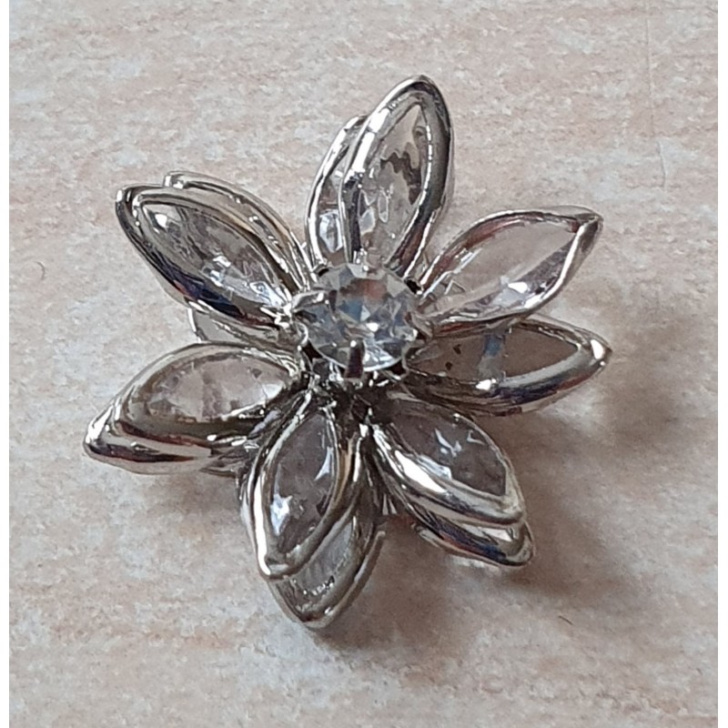 Acryl Blume silber