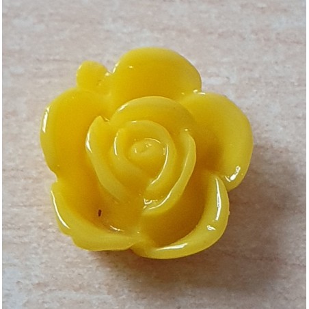 Kunststoff Rose gelb
