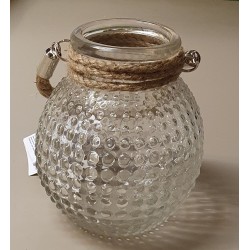 Glas mit Schnurkordel