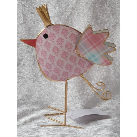 Metall Vogel rosa