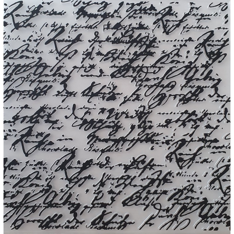 Präge Schablone Schrift