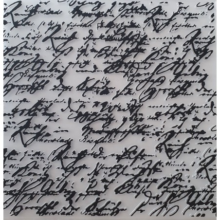 Präge Schablone Schrift