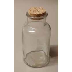 Glas mit Korkdeckel klein
