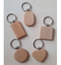 Holz Schlüsselanhänger rund
