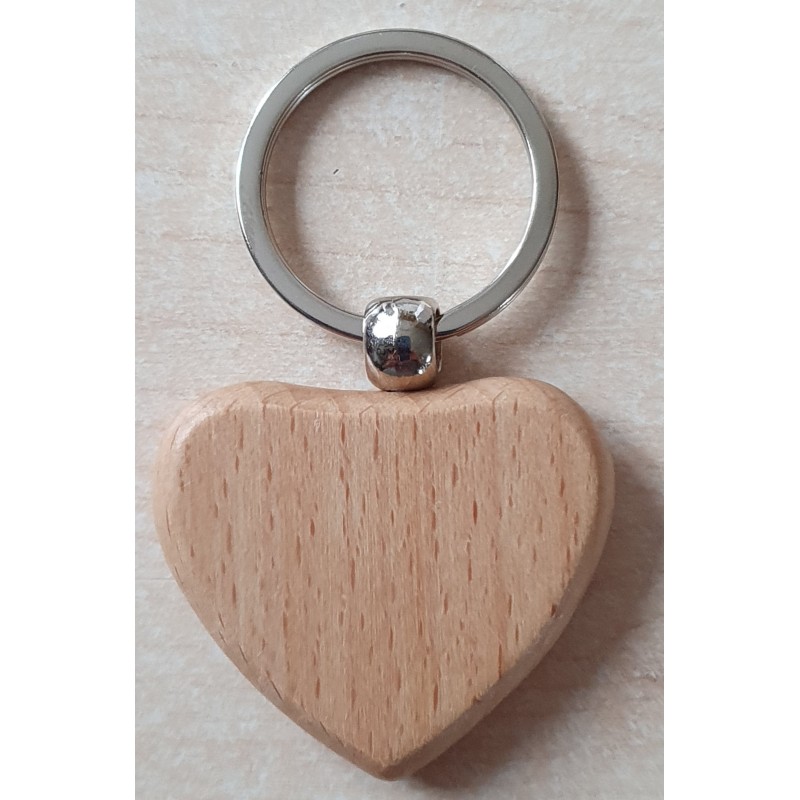 Holz Schlüsselanhänger Herz