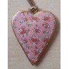 Metall Herz rosa