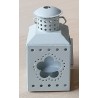Metall Laterne weiss