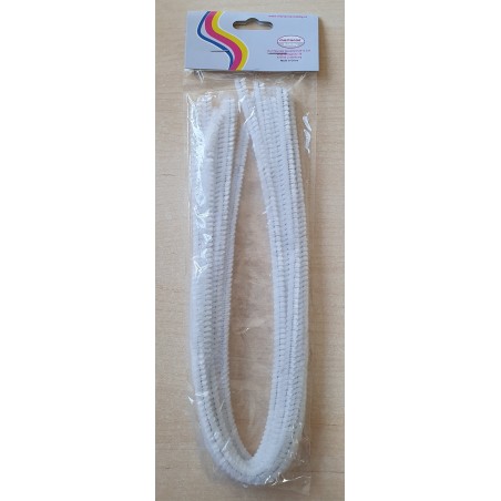 Chenille Draht weiss    (Pfeiffenputzer)