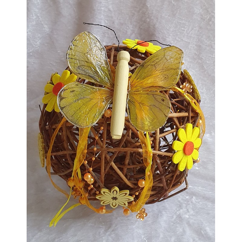 Weiden Kugel mit LED