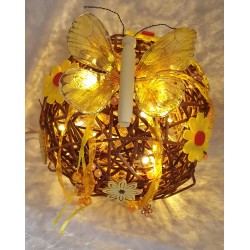 Weiden Kugel mit LED