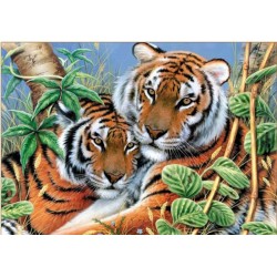 5D Diamant Pixel Bild Tiger