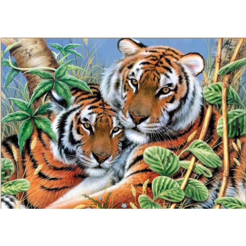 5D Diamant Pixel Bild Tiger