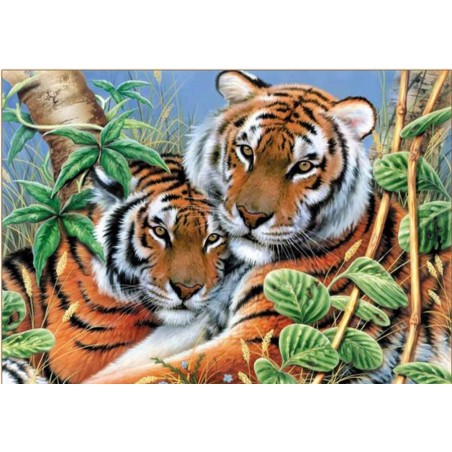 5D Diamant Pixel Bild Tiger