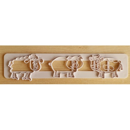 Ausstechform Bauernhof Tiere