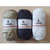 Wolle my boshi grau/weiss/beige