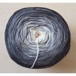 Bobbel Cotton grau/weiss/schwarz