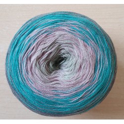 Bobbel Cotton grau/türkis/lila