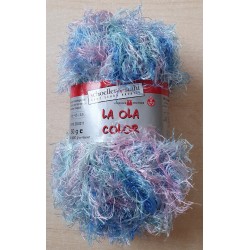 Garn mint/blau/rosa