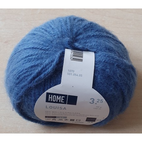Wolle rauchblau