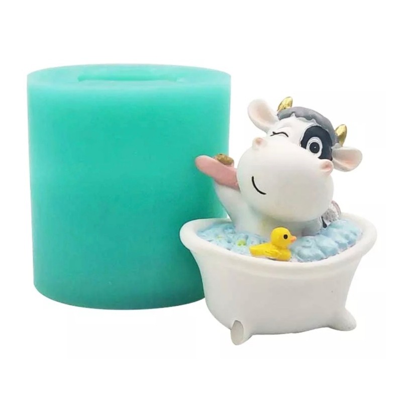 Silikon Form Kuh badet