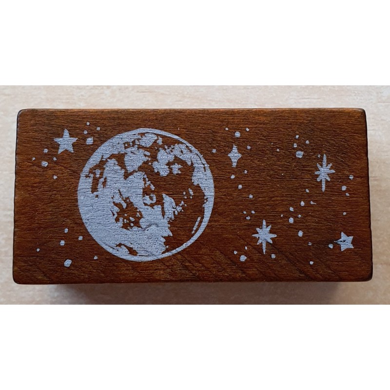 Holzstempel Mond
