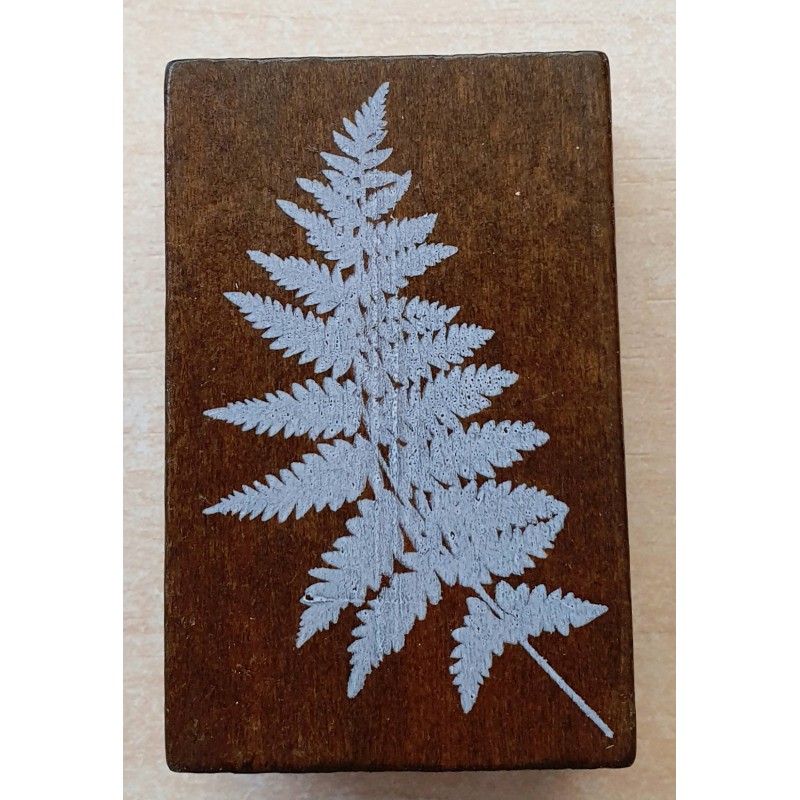 Holzstempel Blatt