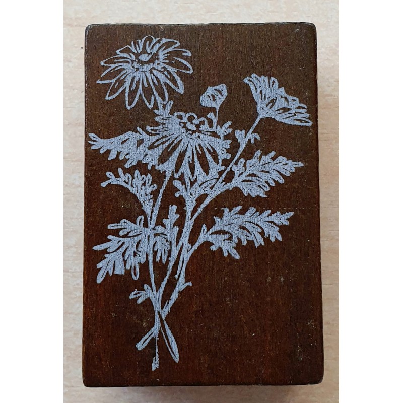 Holzstempel Blumen
